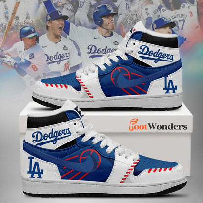 Los Angeles Dodgers High Top Air JD1 Sneaker