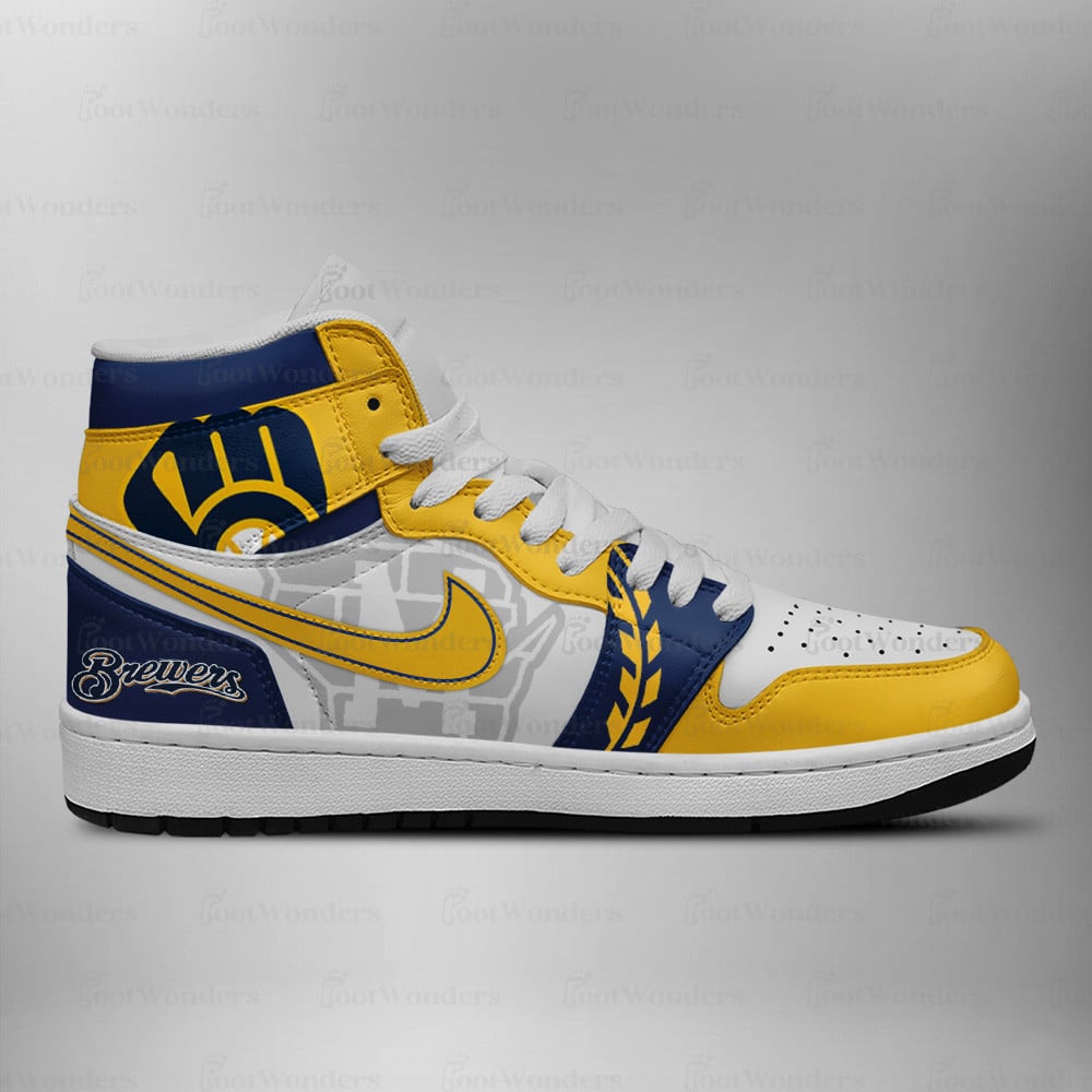Milwaukee Brewers High Top Air JD1 Sneaker