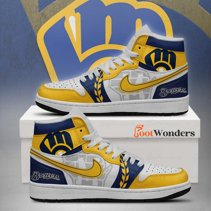 Milwaukee Brewers High Top Air JD1 Sneaker