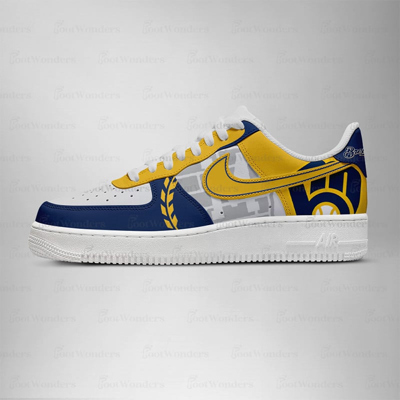 Milwaukee Brewers Low Top Air AF1 Sneaker