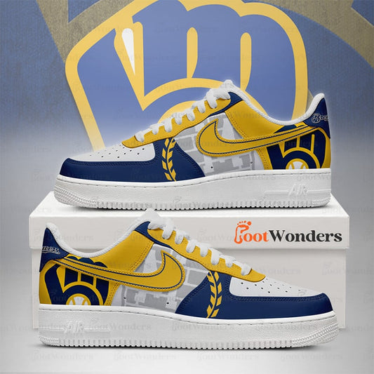Milwaukee Brewers Low Top Air AF1 Sneaker