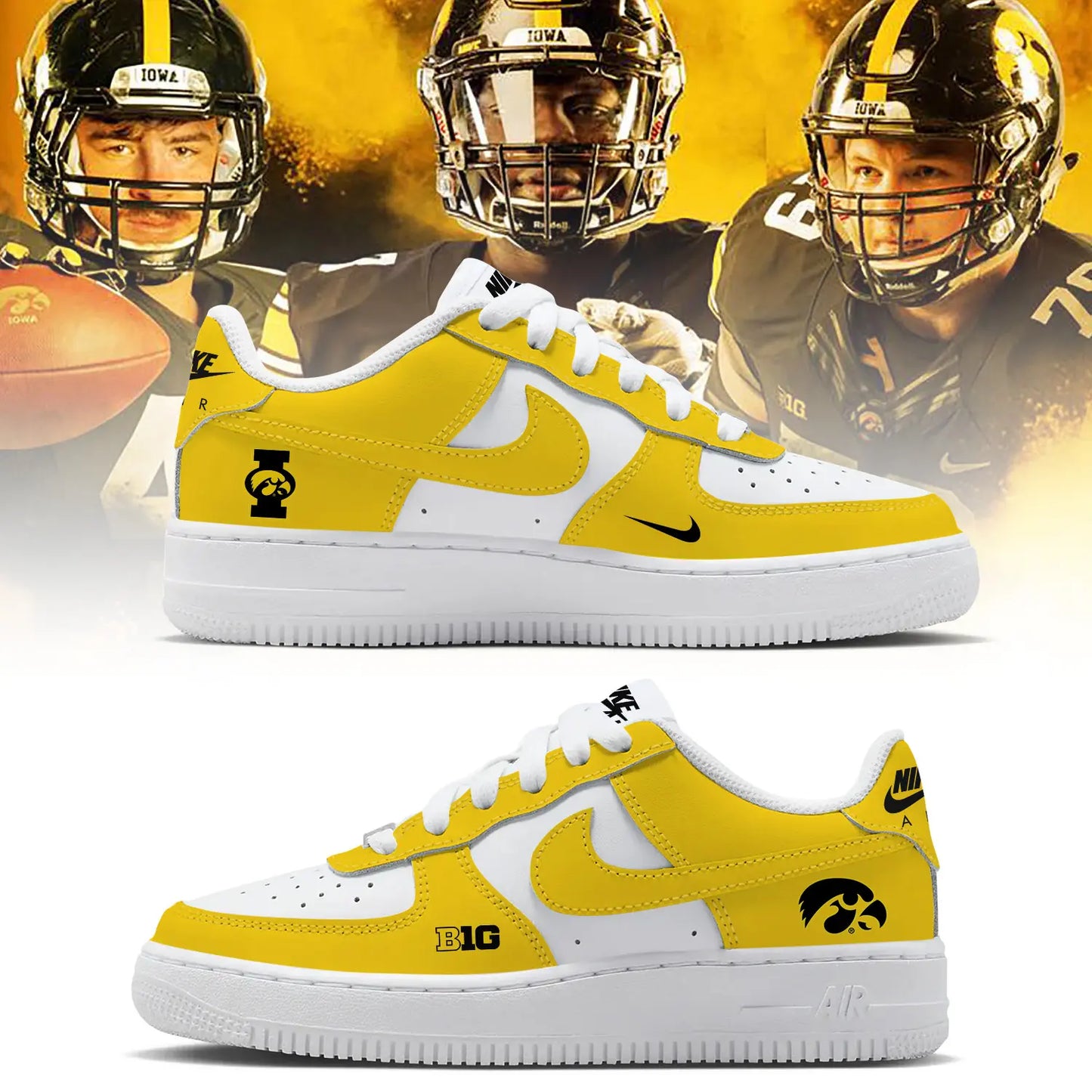 KNHQMGC Air Force Sneakers Yellow