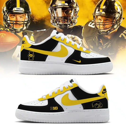 KNHQMGC Air Force Sneakers Yellow Black 2