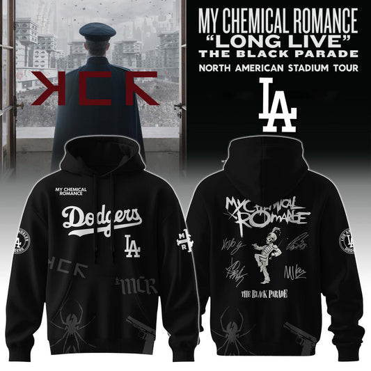 Los Angeles Dodgers x My Chemical Romance “Long Live The Black Parade” North American Stadium Tour Unisex Hoodie