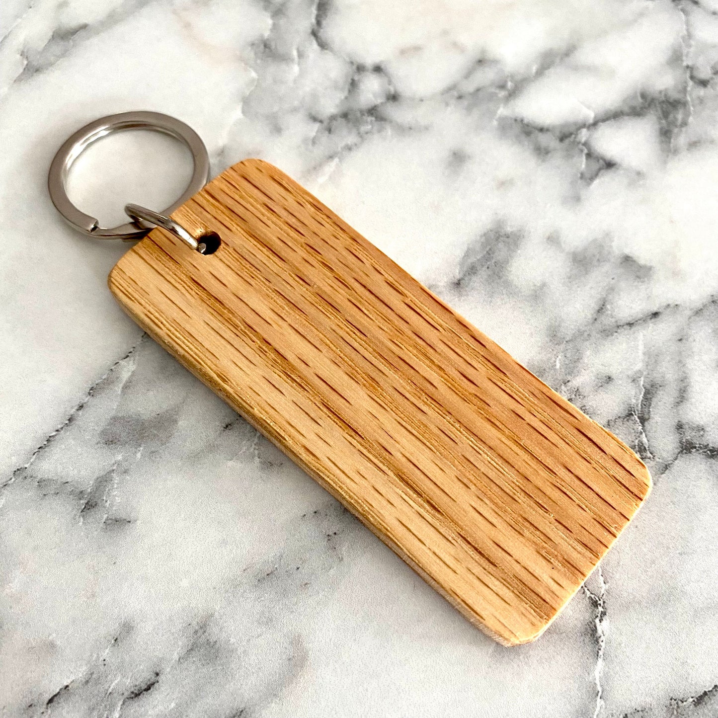 Custom Logo Engraved Wood Keychain - Custom Corporate Gift