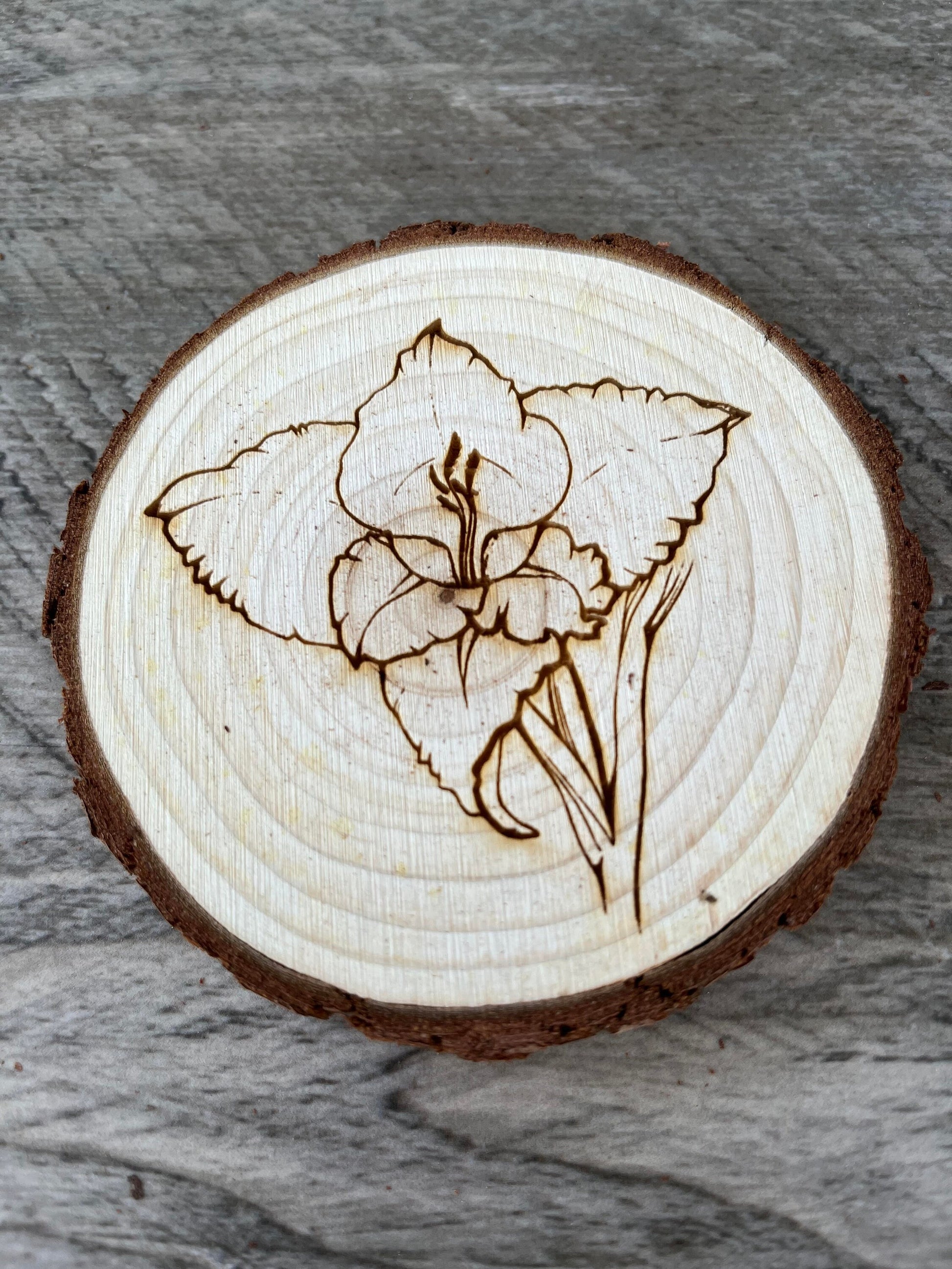 Gladiolus Flower Coaster Set - Perfect Gift for Wedding, Engagement, Anniversary, or Christmas
