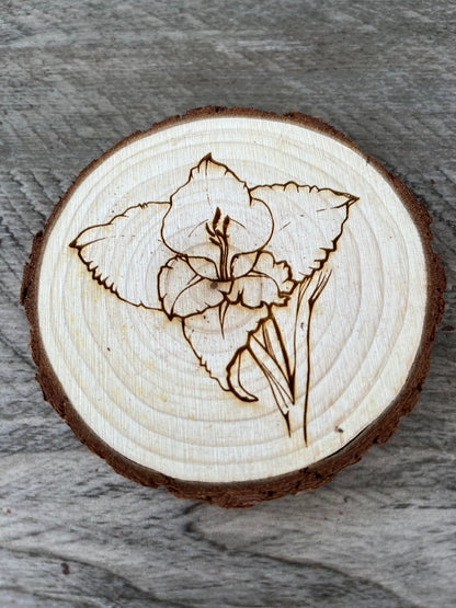 Gladiolus Flower Coaster Set - Perfect Gift for Wedding, Engagement, Anniversary, or Christmas
