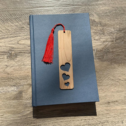 Laser Cut Wood Bookmark with Optional Personalization - Gift for Him or Her - Handmade Wood Bookmark