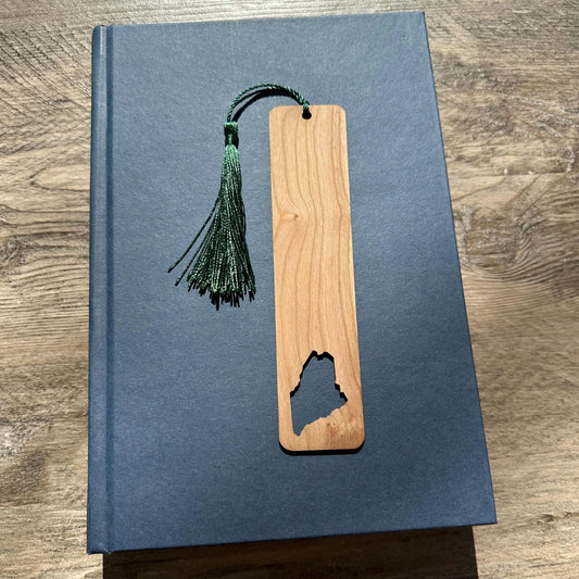 Any State Laser Cut Wood Bookmark with Optional Personalization - Gift for Him or Her - Handmade Wood Bookmark