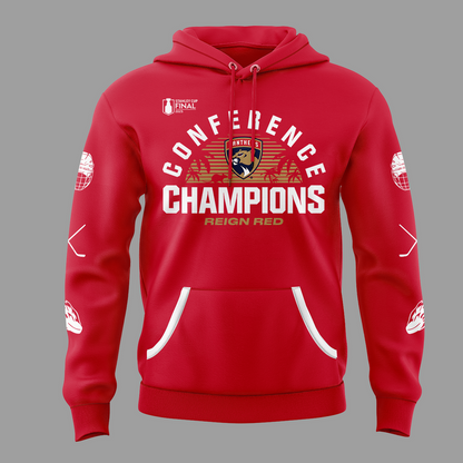 Special Edition Florida Panthers Back-To Back-To-Back Eastern Conference Champions Hoodie 2025