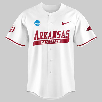 Special New Omahogs AR Baseball White Jersey