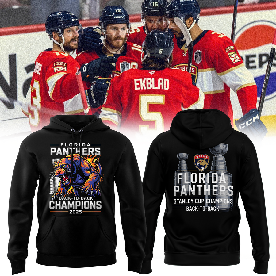 Special Edition Florida Panthers Back-To Back Champions Hoodie 2025