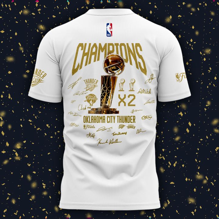 OKC Thunder Basketball T-Shirt 2025 Champions - OKC Thunder Won For City Shirt
