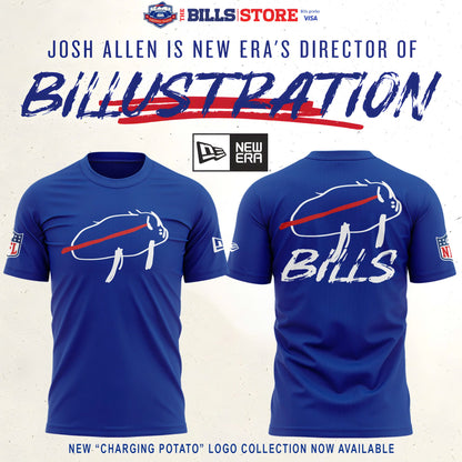 New "Charging Potato" Logo T-Shirt (Blue)