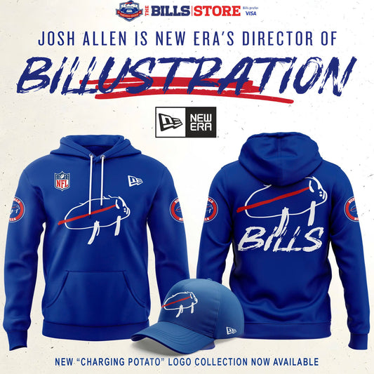 New "Charging Potato" Logo Hoodie V2 (Blue)