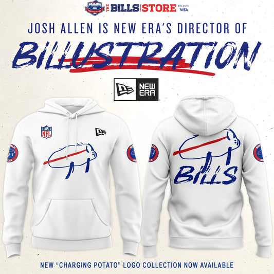 New "Charging Potato" Logo Hoodie V2 (White)