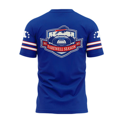 Exclusive 2025 Buffalo Bills Red Helmets Back T-Shirt