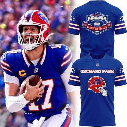 Exclusive 2025 Buffalo Bills Red Helmets Back T-Shirt