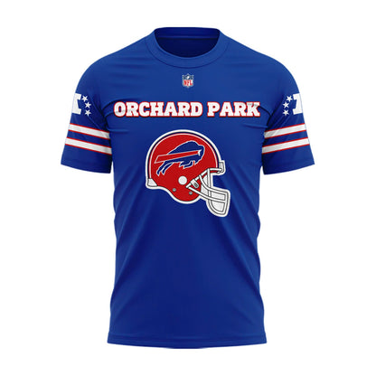 Exclusive 2025 Buffalo Bills Red Helmets Back T-Shirt