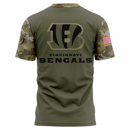 Cincinnati Bengals Military Appreciation 2025 T-Shirt