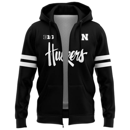Special New Alternate Dark Mode Zip Hoodie In Black