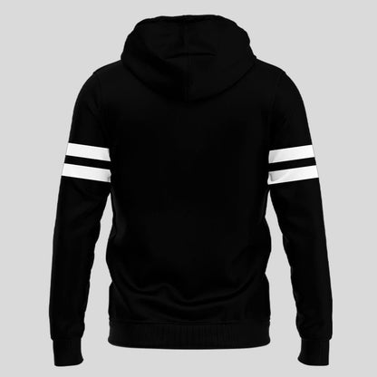 Special New Alternate Dark Mode Helmet Logo Hoodie In Black