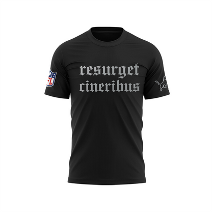 Unisex Aidan Hutchinson Black House of Hutch x Detroit Lions Resurget Cineribus T-shirt