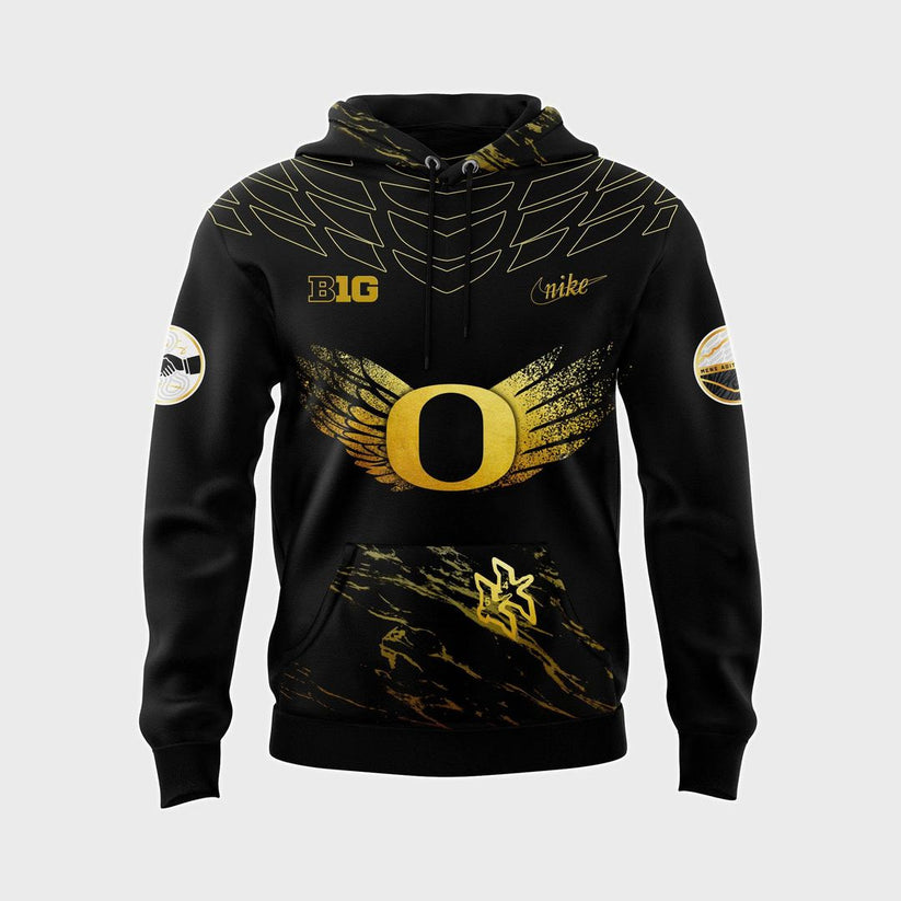 Limited Edition Oregon Ducks '' Shoe Duck uniform '' Hoodie(Black) 2025