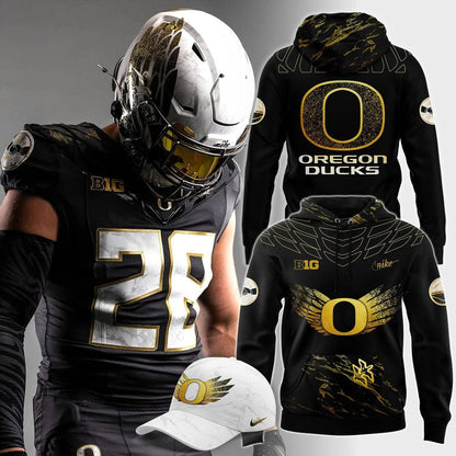 Limited Edition Oregon Ducks '' Shoe Duck uniform '' Hoodie(Black) 2025