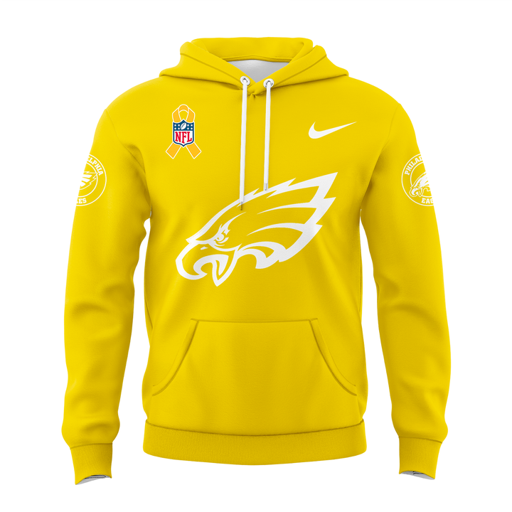Philadelphia Eagles Childhood Cancer Awareness Day 2025 Hoodie v2