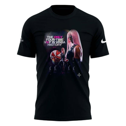 Special A'ja Wilson Player To Win 4 M’VPs In WNBA History T-Shirt.