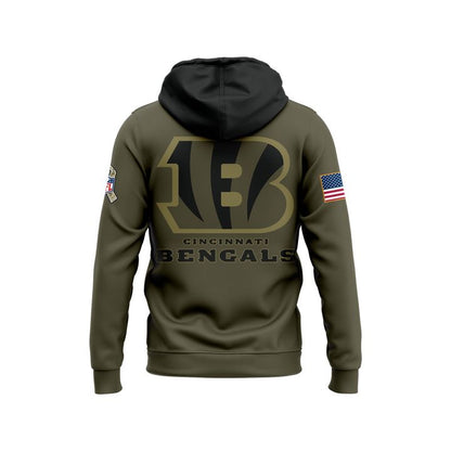 Men's Cincinnati Bengals 2025 Salute to Service Limited Hoodie