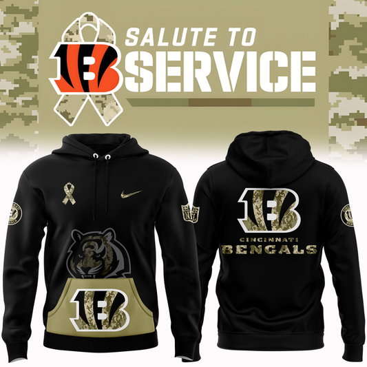 Men's Cincinnati Bengals 2024 Salute to Service Limited Hoodie (V3)
