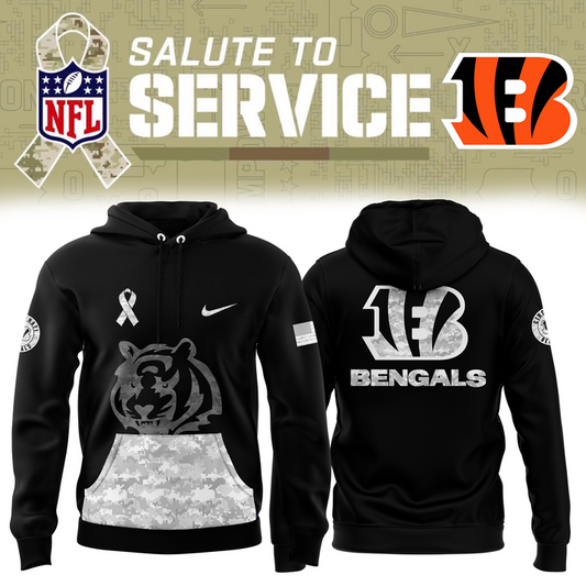 Men's Cincinnati Bengals 2024 Salute to Service Limited Hoodie (V4)