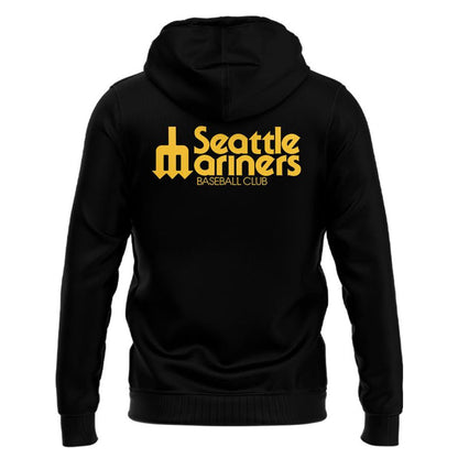 Seattle Mariners Trident Logo Hoodie - Black - Limited Edition