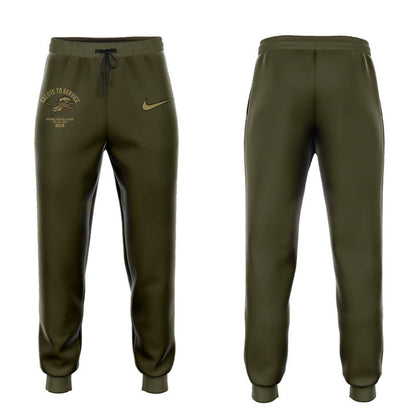 Men's Custom Detroit Lions 2025 Salute to Service Hoodie