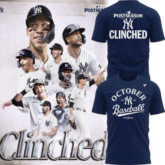Special October Baseball Post Season 2025 NY Yankees T-Shirt