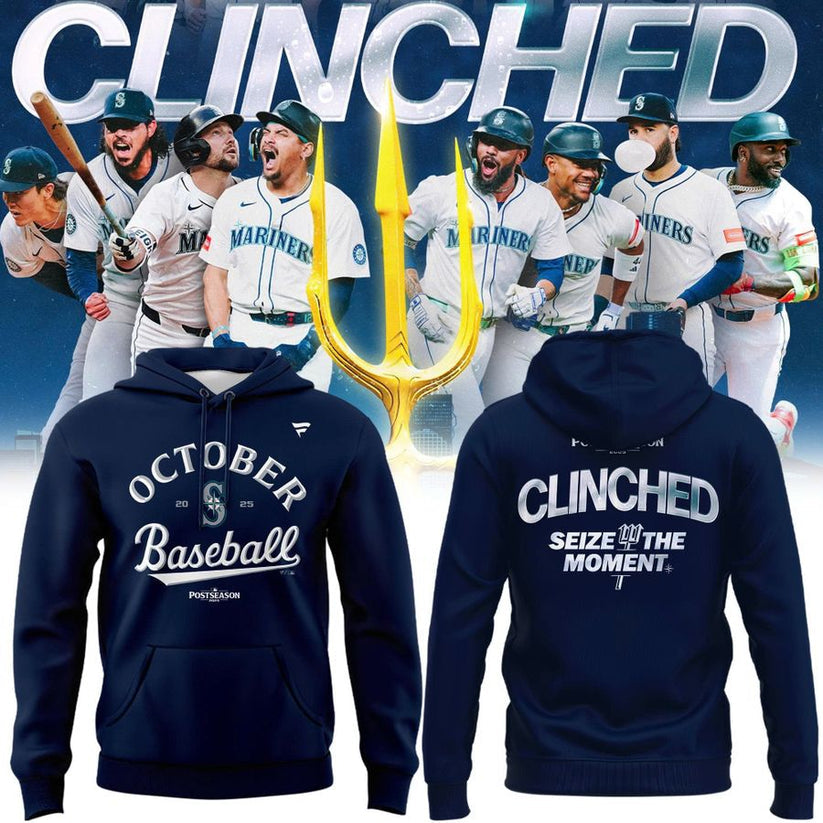 Special October Baseball Post Season 2025 Seattle Mariners Hoodie