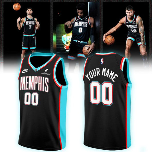 Memphis Grizzlies 25th Anniversary Classic Uniform Release Presented Basketball Jersey 2025