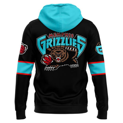 Memphis Grizzlies 25th Anniversary Classic Uniform 2025 Hoodie Back in Black