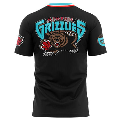Memphis Grizzlies 25th Anniversary Classic Uniform 2025 T-Shirt Back in Black
