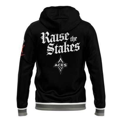 2025 Black Raise the Stakes Aces Zip Hoodie