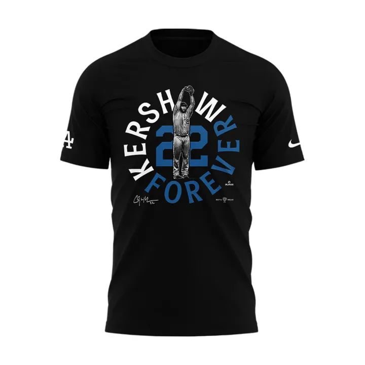 Special Kershaw Forever 22 Los Angeles Dodgers T-Shirt