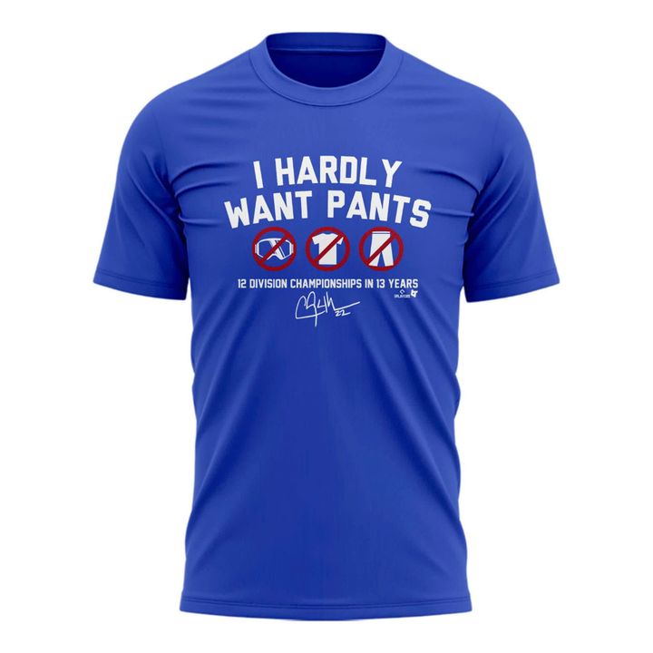 Special LA Dodgers ”I Hardly Want Pants” Tshirt