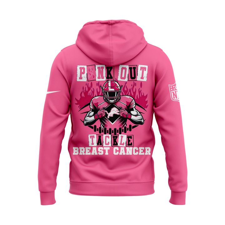 Detroit Lions '' OCTOBER BREAST CANCER AWARENESS MONTH '' Hoodie