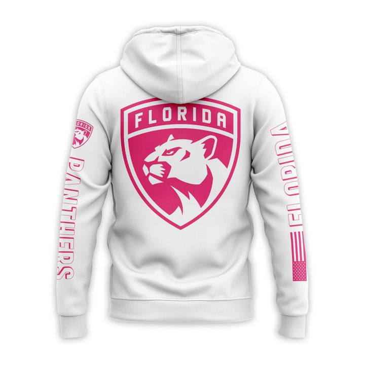 Florida Panthers Sun & Stick Pink Logos Hoodie