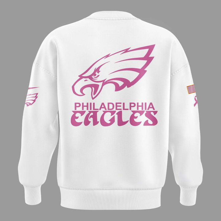 Exclusive Version Philadelphia Eagles Breast Cancer Awareness Sweat 2025