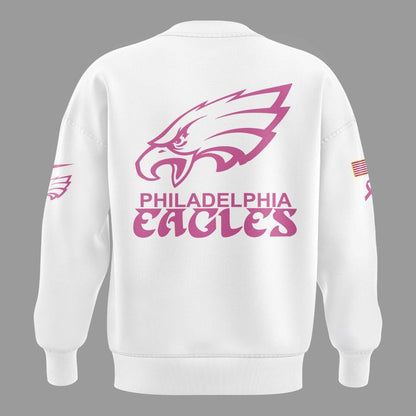Exclusive Version Philadelphia Eagles Breast Cancer Awareness Sweat 2025