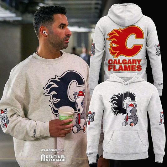 Mitchell & Ness Calgary Flames NHL Hoodie V2