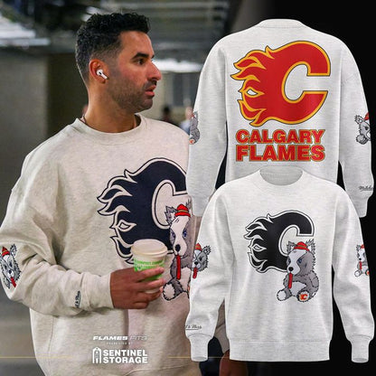 Mitchell & Ness Calgary Flames NHL Sweatshirt V2